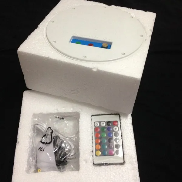 027 best quality rgb 16 colors change rechargeable remote control led light lamp