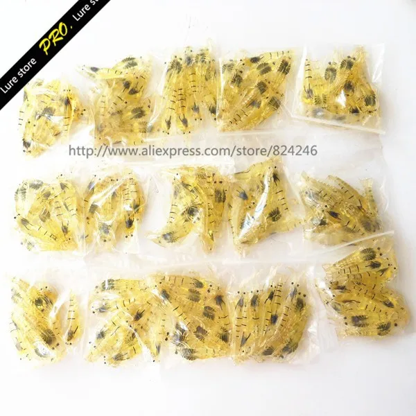 o Envio Gratuito de 200 Lote Cheiro Fedorento Camarão 45mm Isca Mini Macio Fishingshrimp Iscas Pçs - 6 O envio gratuito de 200 pçs lote