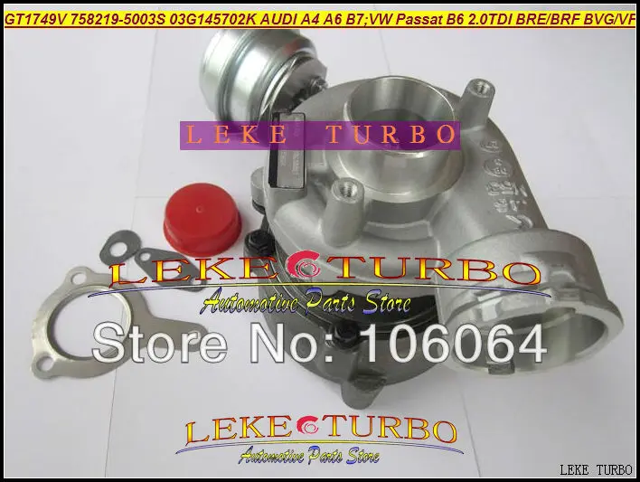 GT1749V 758219-5003S 758219 03G145702K Turbo Turbocharger For AUDI A4 B7 VW Volkswagen Passat B6 2.0L TDI 2004- BRE BRF BVG BVF 140HP (5)
