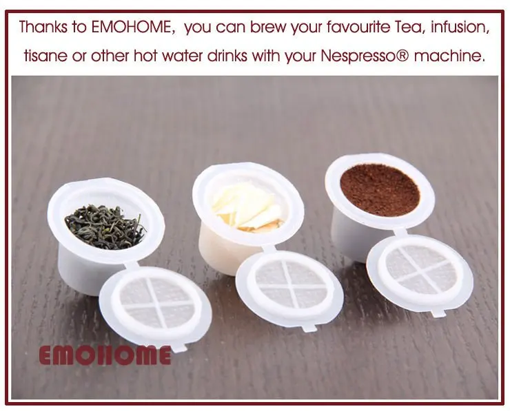 New 10 x EMOHOME Espresso refillable Capsule cup compatible NESPRESSO machine, Pixie, citiz, Essenza, Lattissima see discription