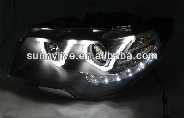 For Skoda Superb LED Head Lamp Angel Eyes 2009-2013 year U Style