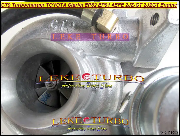 Turbo Turbine CT9 Turbocharger For TOYOTA Starlet EP82 EP91 4EFE With 2JZ-GT 2JZGT Engine
