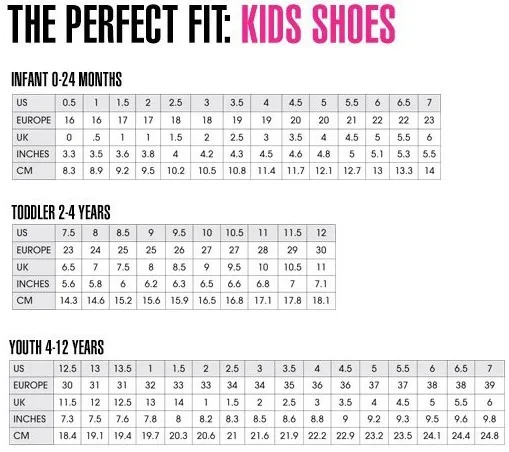 kids us to eu shoe size