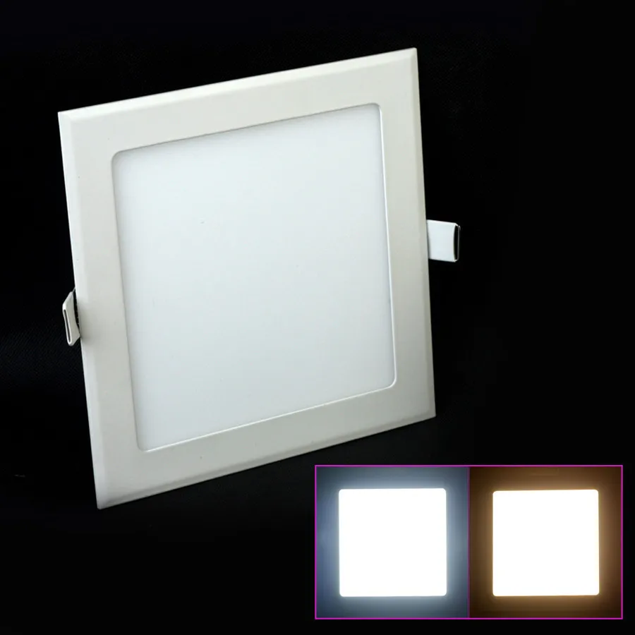 10X Cool White 18W 9"Square LED Recessed Ceiling Panel Down Light Bulb Slim Lamp 