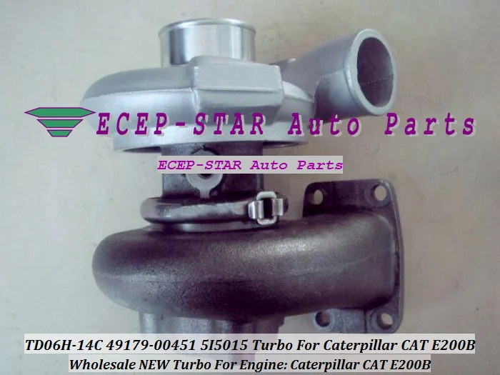 NEW TD06H-14C 49179-00451 5I5015 Turbo Turbine Turbocharger For Caterpillar CAT E200B with gaskets (2)