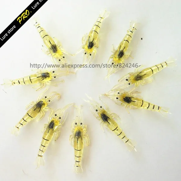 o Envio Gratuito de 200 Lote Cheiro Fedorento Camarão 45mm Isca Mini Macio Fishingshrimp Iscas Pçs - 4 Esporte e Lazer
