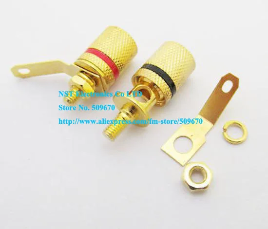 Gold Speaker Binding Post Banana Jack red black-1.jpg