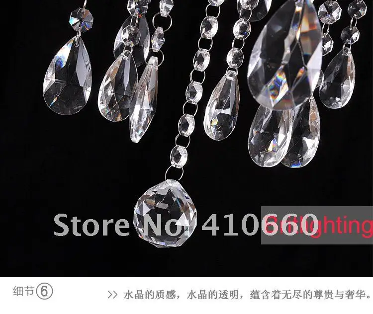 European Chandelier Crystal Lamp ceiling light bedroom study Dining room 6 light