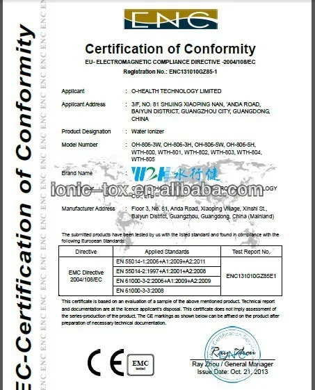 ionizer CE