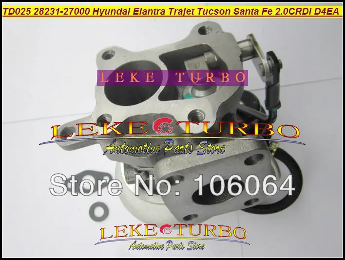 TD025 28231-27000 Kia Carens Hyundai Elantra Trajet Tucson Santa Fe 2.0L CRDi D4EA 2000- Turbocharger (4)