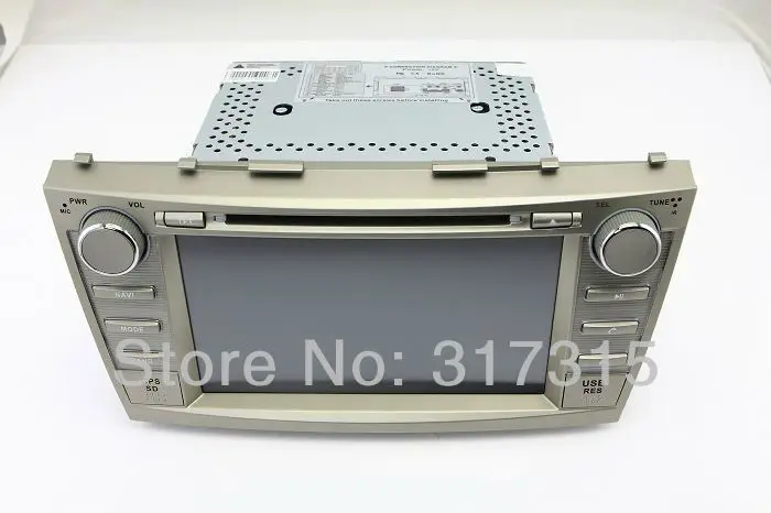 Clearance 8" 2-Din Car DVD Player for Toyota Camry 2007-2011 with GPS Navigation Radio Bluetooth TV Map USB SD AUX Stereo Audio Video 5