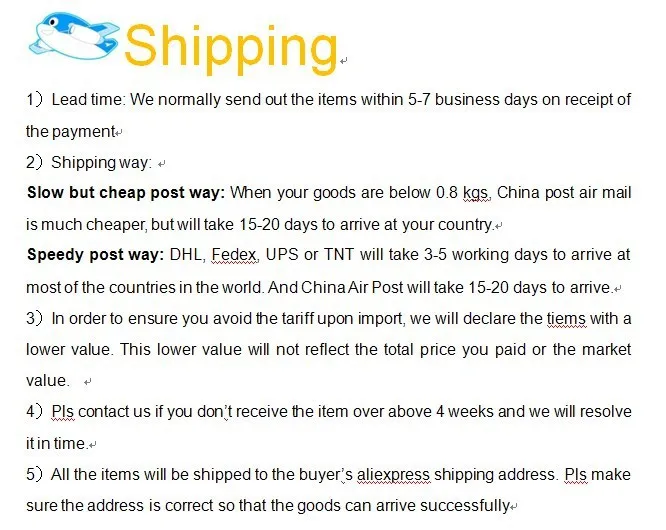 shipping