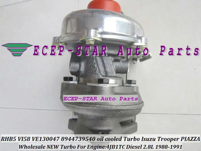 RHB5 VI58 VE130047 8944739540 oil cooled Turbo For Isuzu Trooper PIAZZA 4JB1TC Diesel 2.8L 1988-1991 turbocharger