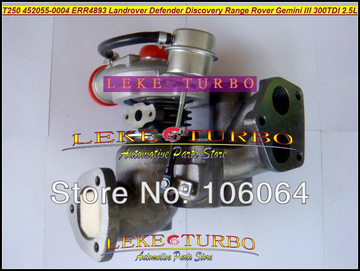 T250 452055-0004 ERR4893 Landrover Defender Discovery Range Rover Gemini III 300TDI 2.5L 111HP 122HP Turbocharger (1)