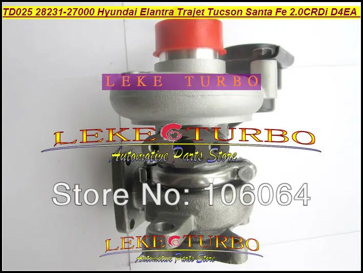 TD025 28231-27000 Kia Carens Hyundai Elantra Trajet Tucson Santa Fe 2.0L CRDi D4EA 2000- Turbocharger