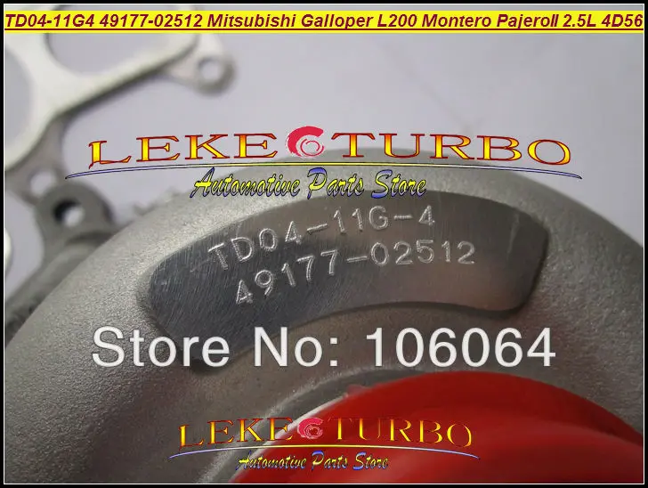 TD04-11G-4 49177-02512 Mitsubishi Galloper Tci L200 Montero Pajero II 2.5LD 4D56Q EC 4D56 water cooled (4)