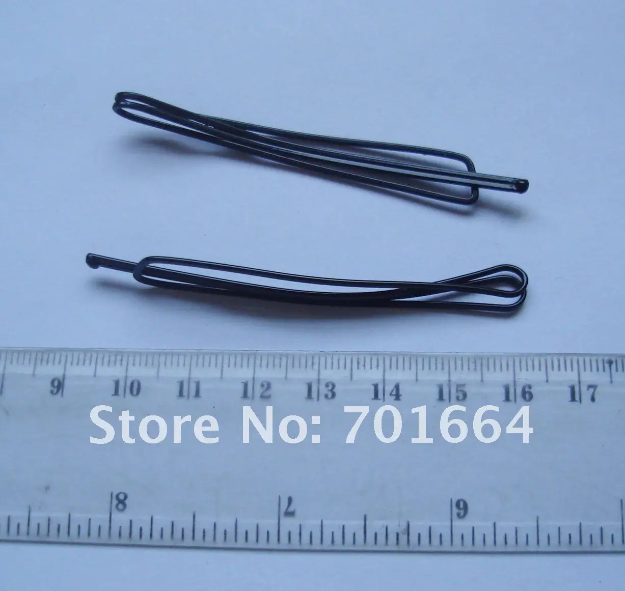 Bargain for Bulk unique 7.0cm black plain  single prong metal bobby pin with smooth tips at nickle free and lead free quality