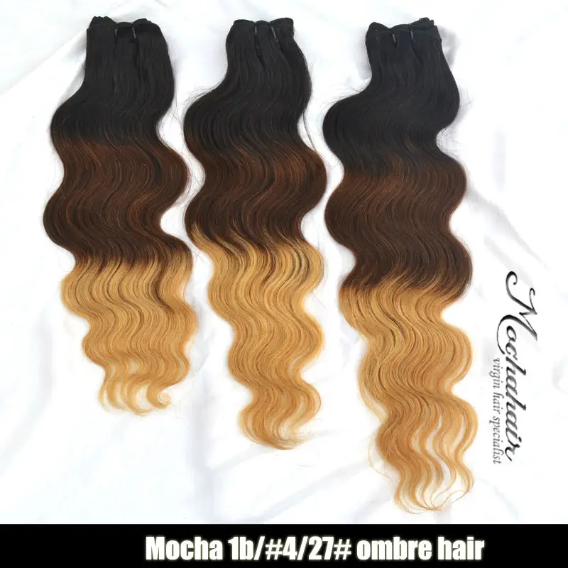 Hot Sale Mocha Hair Products Ombre Hair Extensions 1b 4 27