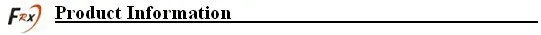 Product information