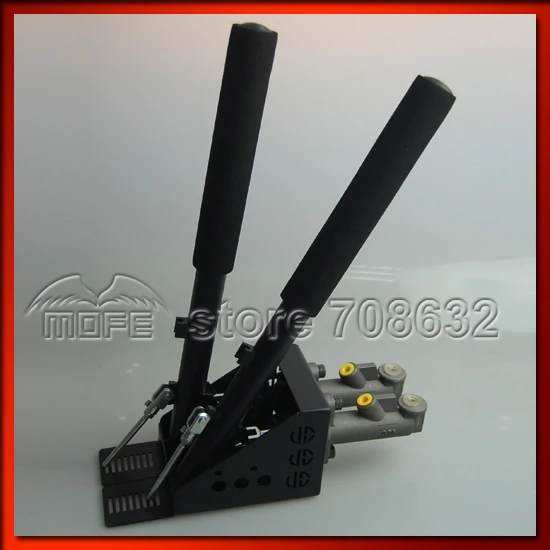 0.75 inch Dual Twin Double Master Cylinders Handles Lockable Vertical Drift Rally Handbrake Hand Brake Hydraulic E-brake DSC_0839