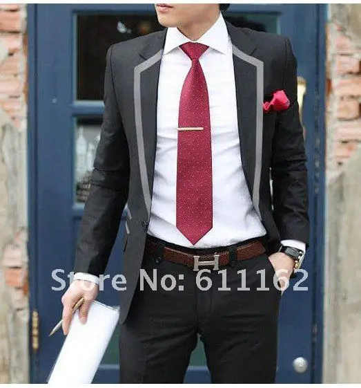 Limited-time promotion of the new Korean version of cultivating the groom wedding dress suits men's leisure suits