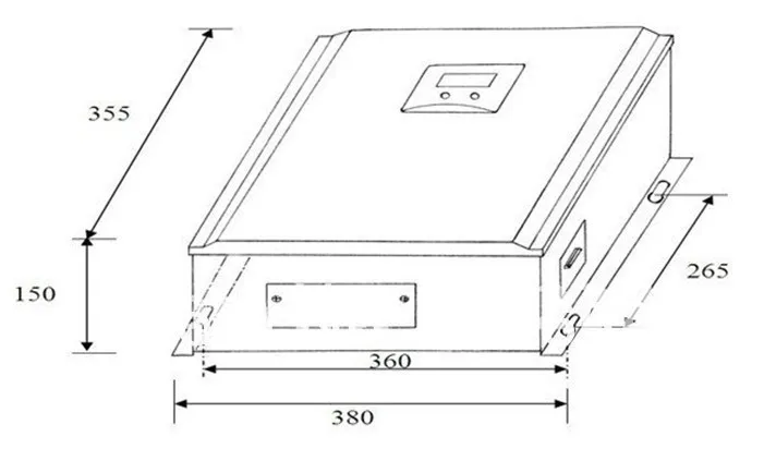 Regulador de Carga Controlador de Sistema Solar 85a 120 v 3 Regulador de carga 85a 120 v, controlador de sistema solar