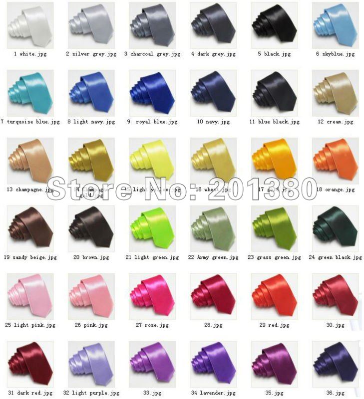 total 5cm solid color ties
