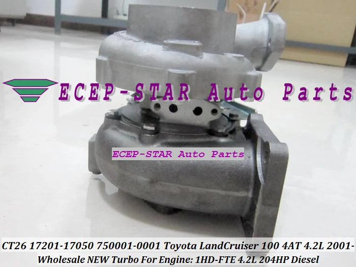 NEW CT26 17201-17050 750001-0001 Turbo Turbocharger For TOYOTA LAand Cruiser 100 (7)