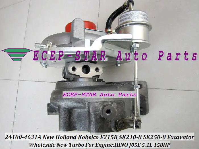 SK250-8 24100-4631A Turbo Turbocharger New Holland Kobelco E215B SK210-8 Engine HINO J05E 5.1L 158HP (1)