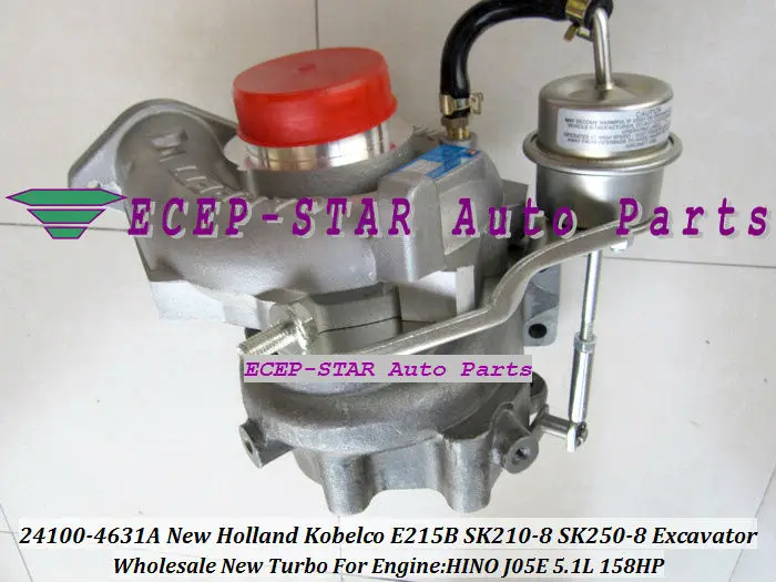 SK250-8 24100-4631A Turbo Turbocharger New Holland Kobelco E215B SK210-8 Engine HINO J05E 5.1L 158HP (2)