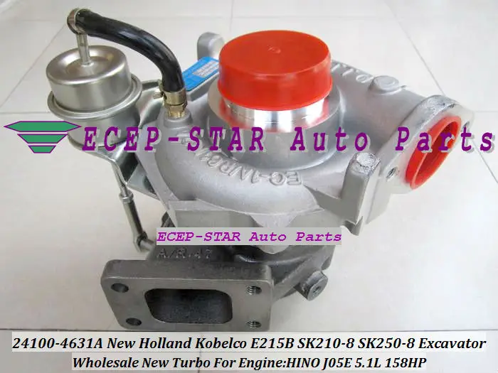 SK250-8 24100-4631A Turbo Turbocharger New Holland Kobelco E215B SK210-8 Engine HINO J05E 5.1L 158HP (3)