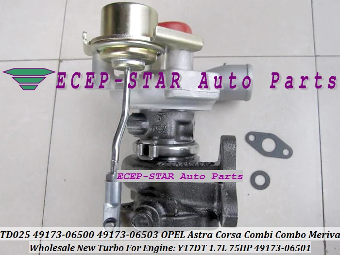 TD025 49173-06500 49173-06501 49173-06503 Turbo Turbocharger For OPEL Astra Corsa Combi Combo Meriva Y17DT 1.7L 75HP (6)