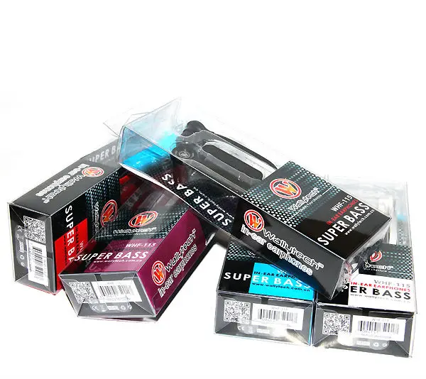 Wallytech WHF-115 flat cable earphone with microphone and volume remote for iPhone 5 with package 1