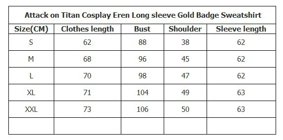 Attack on Titan Cosplay Eren Long sleeve Gold Badge Sweatshirt Black Survey Legion Hoodie clothes.jpg