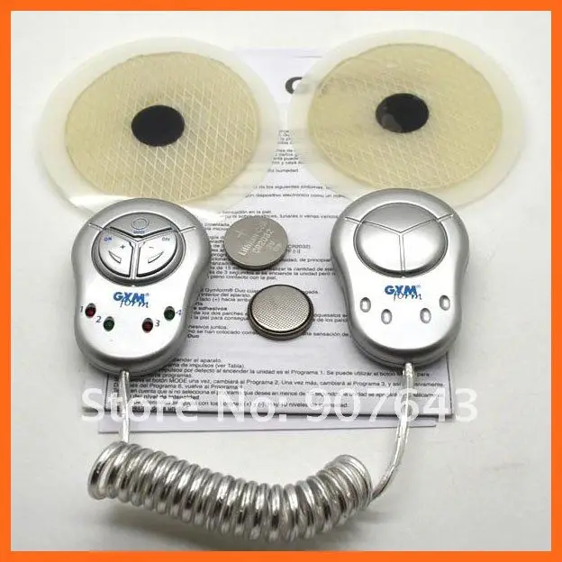 Electronic Muscle Toner Fitness System Body Massager (Silver) Free Shipping 