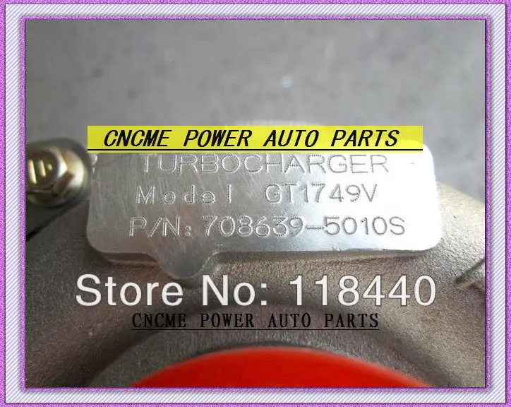 GT1749V 708639-5010S 708639 turbocharger Renault Laguna Megane Scenic Volvo V40 Nissan Primera 1.9L dci 115HP 120HP F9Q D4192T3