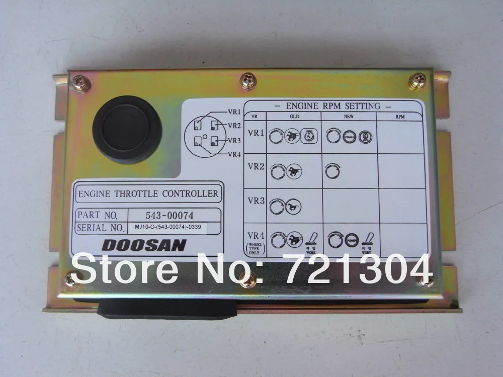 543-00074 Throttle Drive Control Panel Daewoo Doosan DH220-5 S220-V Excavator 