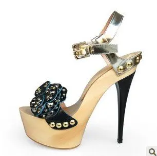 high heel clog sandals