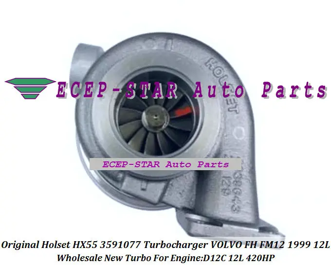 Original Holset HX55 3591077 Turbocharger for VOLVO FH FM12 1999 Engine D12C 12L 420HP