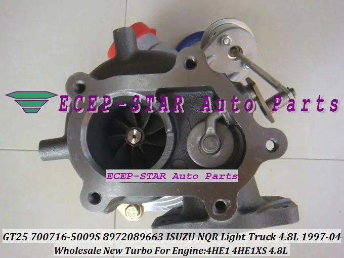 GT25 TB2560S 700716-5009S 8972089663 TURBO FIt for ISUZU NQR light Truck 4HE1 4HE1XS 4.8L 1997-04 turbocharger (5)