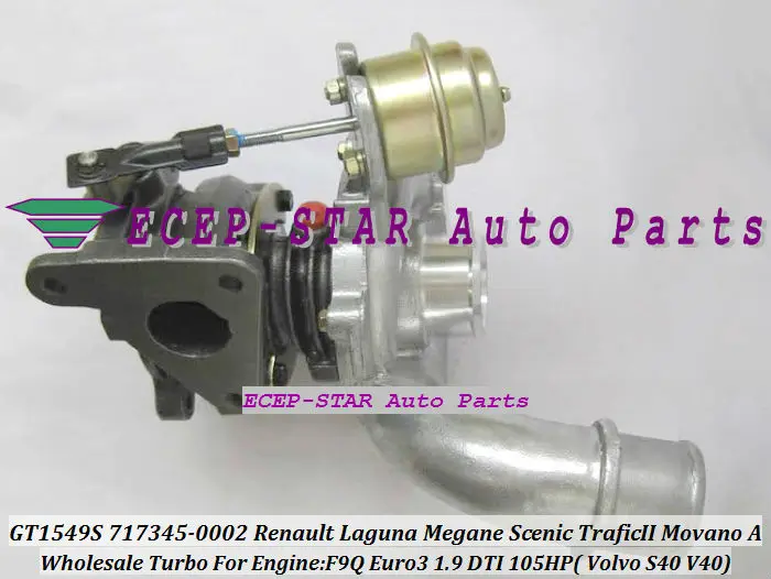 GT1549S 717345-0002 703245-0001  Renault Laguna Megane Scenic Trafic II Opel Movano A Vivaro Mitsubishi Space Star Volvo S40 V40 1.9L DTI turbocharger (2)