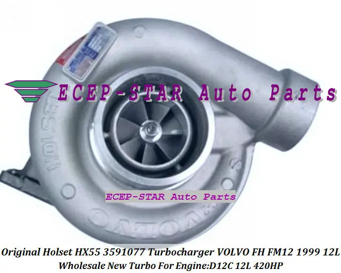 Original Holset HX55 3591077 Turbocharger for VOLVO FH FM12 1999 Engine D12C 12L 420HP (3)