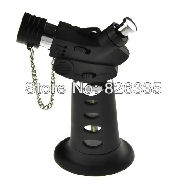 XS-0901 Portable Windproof Butane Jet Torch Cigar Lighter-Black (5)