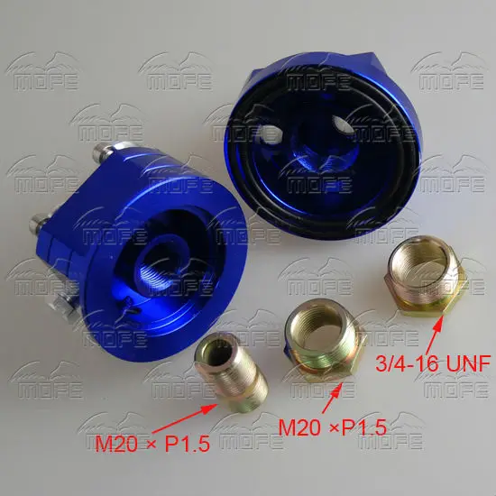 Aluminum AN10 Oil Filter Relocation Kit Sandwich Plate Adapter for Oil Cooler 1