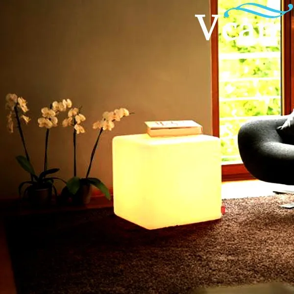 light up cube table