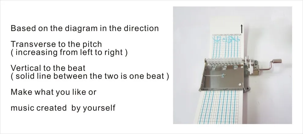 20 notes paper strip music box 5
