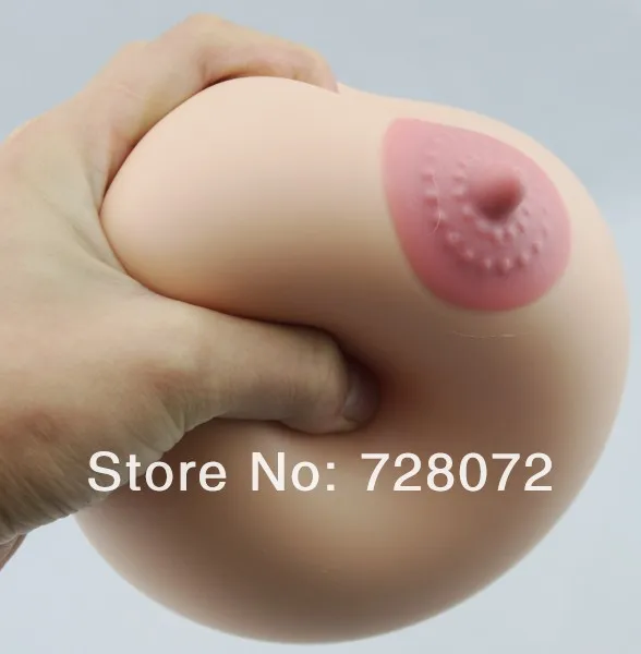 breast shaped stress ball