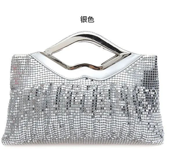 2014 Special Offer Flap Pocket Solid Flap Pocket Small(20-30cm) Interior Slot & Day Clutches Women Hot Style Alumium Evening Bag