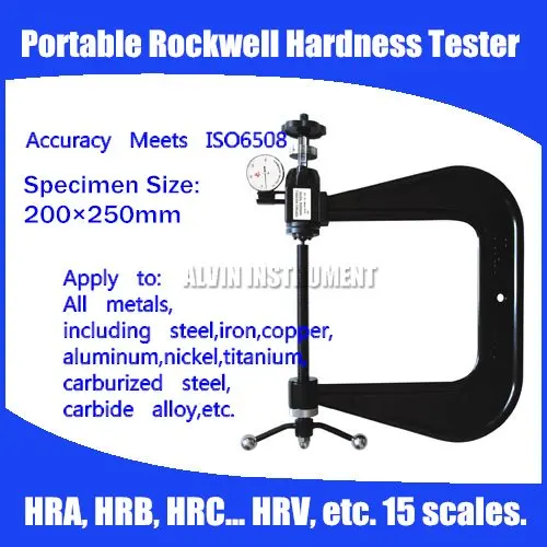 Amostra do Testador de Dureza Rockwell com Braçadeira Portátil de Marca 200*250mm para Todos os Metais Genuína: Etc. Hra Hrb Hrc Cheap Verificadores de dureza