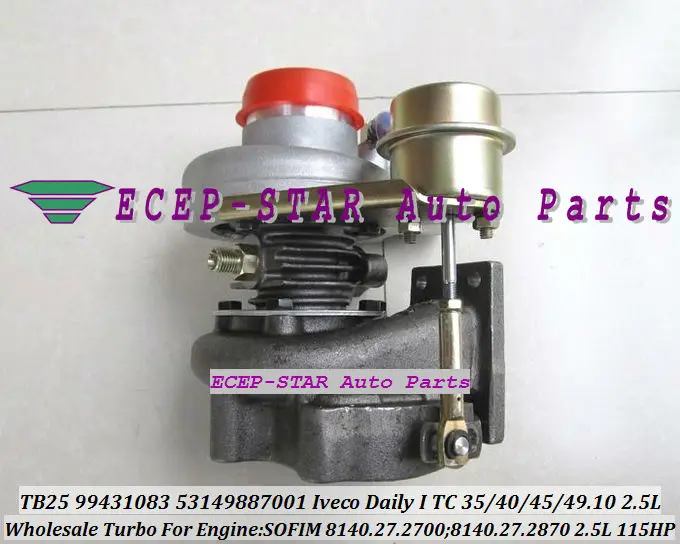 TURBO TB25 99431083 53149887001 Turbine Turbocharger for IVECO Daily I TC 115HP Engine SOFIM 8140.27.2700 8140.27.2870 2.5L (5)